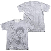 Betty Boop A Leg Up Men's Regular Fit Poly Cotton Short-Sleeve T-Shirt