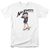 Betty Boop Air Force Boop Men's 18/1 Cotton Short-Sleeve T-Shirt