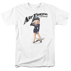 Betty Boop Air Force Boop Men's 18/1 Cotton Short-Sleeve T-Shirt