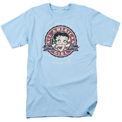Betty Boop All American Girl Men's 18/1 Cotton Short-Sleeve T-Shirt
