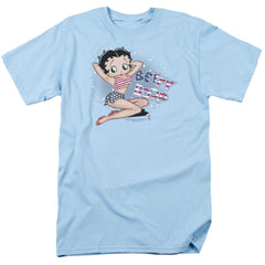 Betty Boop All American Girl Men's 18/1 Cotton Short-Sleeve T-Shirt