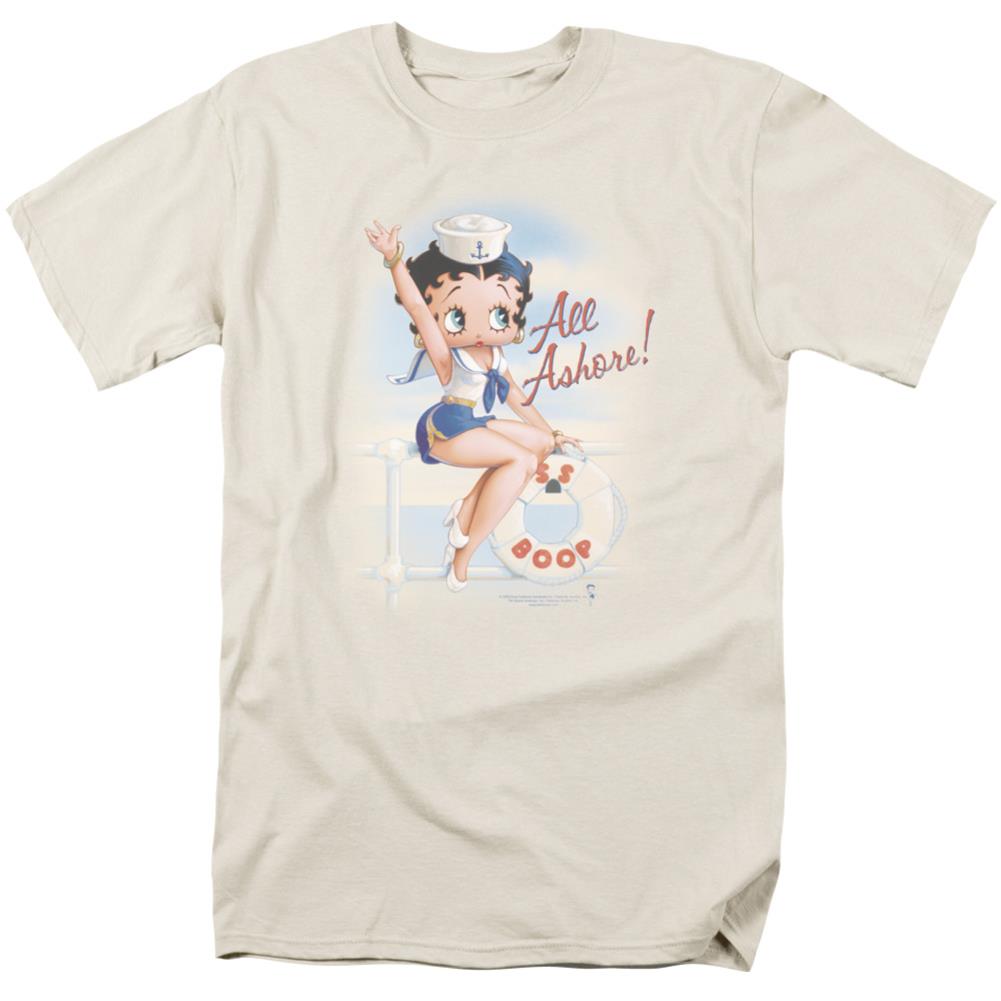 Betty Boop All Ashore Men's 18/1 Cotton Short-Sleeve T-Shirt