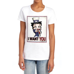 Betty Boop Auntie Boop Women's 18/1 Cotton Short-Sleeve T-Shirt