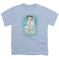 Betty Boop Bathing Beauty Youth 18/1 100% Cotton Short-Sleeve T-Shirt