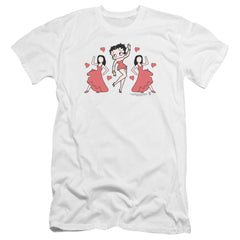 Betty Boop Bb Dance Men's Ultra-Soft 30/1 Cotton Slim Short-Sleeve T-Shirt