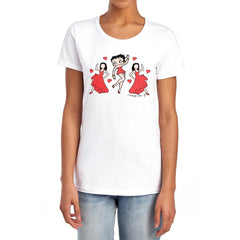 Betty Boop Bb Dance Women's 18/1 Cotton Short-Sleeve T-Shirt