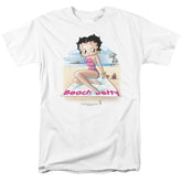 Betty Boop Beach Betty Men's 18/1 Cotton Short-Sleeve T-Shirt
