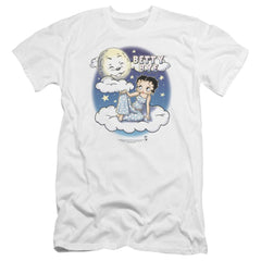 Betty Boop Betty Bye Men's Ultra-Soft 30/1 Cotton Slim Short-Sleeve T-Shirt