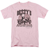 Betty Boop Bettys Motorcycles Men's 18/1 Cotton Short-Sleeve T-Shirt