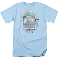 Betty Boop Bettys Trolley Men's 18/1 Cotton Short-Sleeve T-Shirt