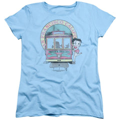 Betty Boop Bettys Trolley Women's 18/1 Cotton Short-Sleeve T-Shirt