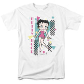 Betty Boop Booping 80S Style Men's 18/1 Cotton Short-Sleeve T-Shirt
