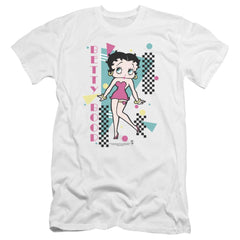 Betty Boop Booping 80S Style Men's Ultra-Soft 30/1 Cotton Slim Short-Sleeve T-Shirt