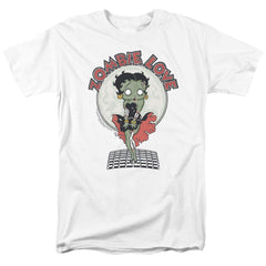 Betty Boop Breezy Zombie Love Men's 18/1 Cotton Short-Sleeve T-Shirt