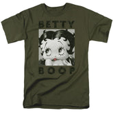Betty Boop Camo Glamour Men's 18/1 Cotton Short-Sleeve T-Shirt