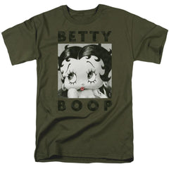 Betty Boop Camo Glamour Men's 18/1 Cotton Short-Sleeve T-Shirt