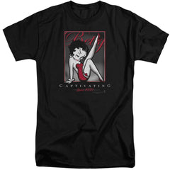 Betty Boop Captivating Men's 18/1 Tall Cotton Short-Sleeve T-Shirt