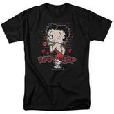 Betty Boop Classic Kiss Men's 18/1 Cotton Short-Sleeve T-Shirt