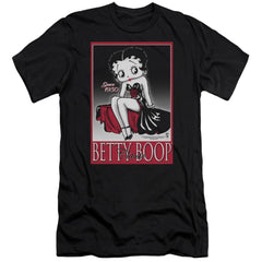 Betty Boop Classic Men's Ultra-Soft 30/1 Cotton Slim Short-Sleeve T-Shirt