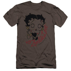 Betty Boop Classic Zombie Men's Ultra-Soft 30/1 Cotton Slim Short-Sleeve T-Shirt