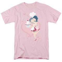 Betty Boop Cupcake Men's 18/1 Cotton Short-Sleeve T-Shirt