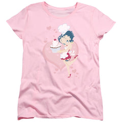 Betty Boop Cupcake Women's 18/1 Cotton Short-Sleeve T-Shirt