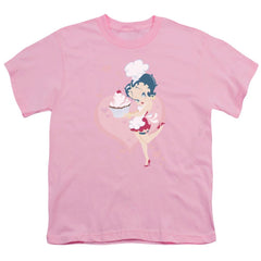 Betty Boop Cupcake Youth 18/1 100% Cotton Short-Sleeve T-Shirt