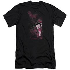 Betty Boop Cutie Men's Ultra-Soft 30/1 Cotton Slim Short-Sleeve T-Shirt