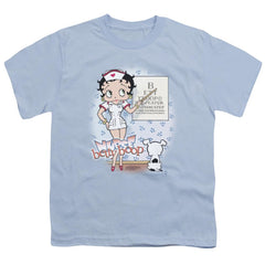 Betty Boop Eyechart Youth 18/1 100% Cotton Short-Sleeve T-Shirt