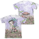 Betty Boop Fairy (Front/Back Print) Men's Regular Fit Poly Cotton Short-Sleeve T-Shirt
