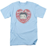 Betty Boop Fan Club Heart Men's 18/1 Cotton Short-Sleeve T-Shirt