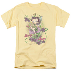Betty Boop Flower Vine Fairy Men's 18/1 Cotton Short-Sleeve T-Shirt