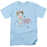 Betty Boop Hot And Spicy Cowgirl Men's 18/1 Cotton Short-Sleeve T-Shirt