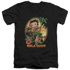 Betty Boop Hula Boop Ii Men's 30/1 Cotton Slim V-Neck T-Shirt