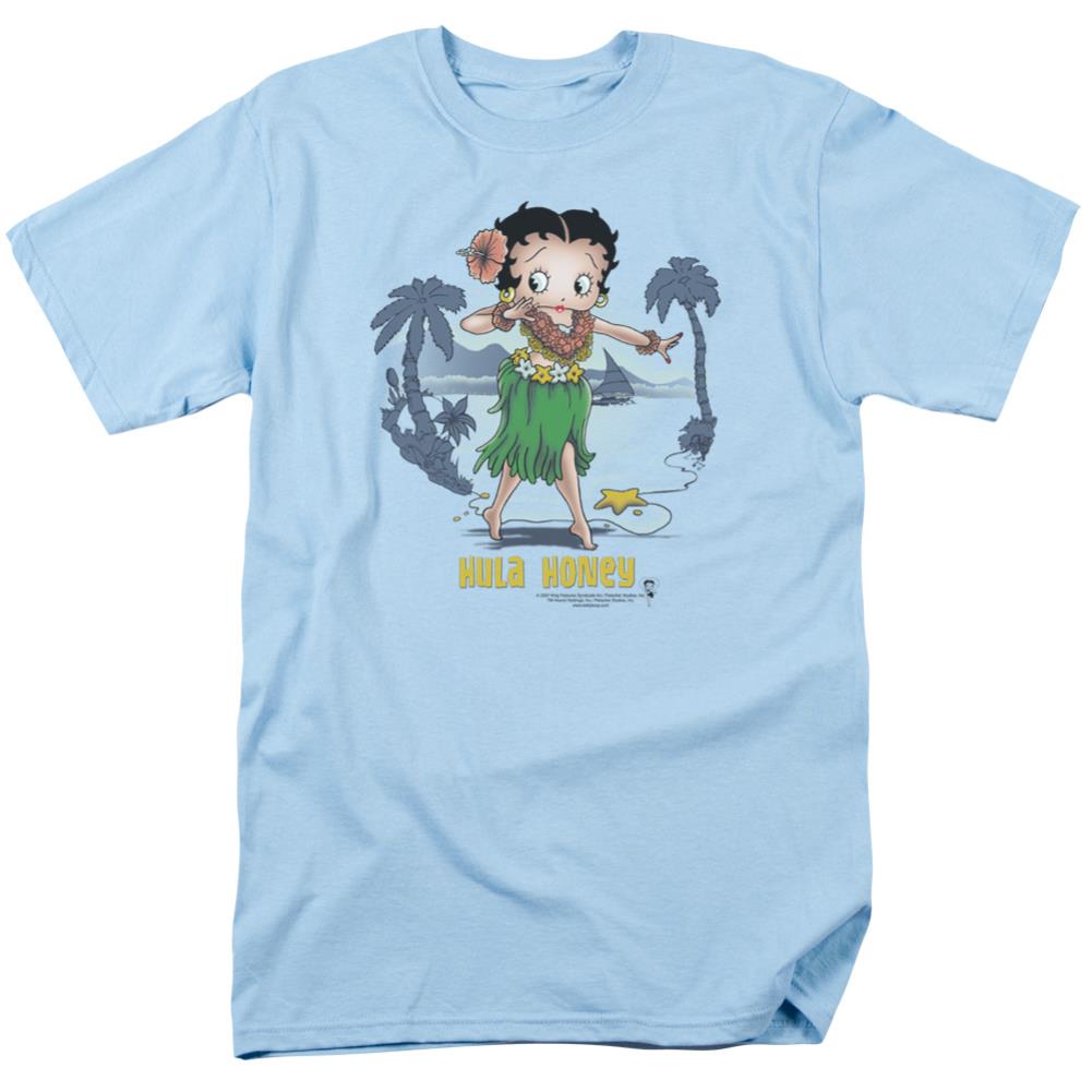 Betty Boop Hula Honey Men's 18/1 Cotton Short-Sleeve T-Shirt