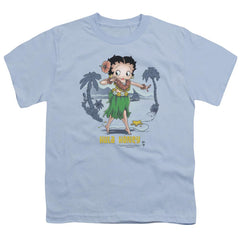 Betty Boop Hula Honey Youth 18/1 100% Cotton Short-Sleeve T-Shirt
