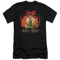 Betty Boop Hulaboop Men's Ultra-Soft 30/1 Cotton Slim Short-Sleeve T-Shirt