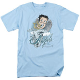 Betty Boop I Believe In Angels Men's 18/1 Cotton Short-Sleeve T-Shirt