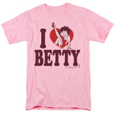 Betty Boop I Heart Betty Men's 18/1 Cotton Short-Sleeve T-Shirt