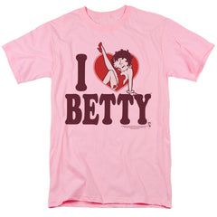 Betty Boop I Heart Betty Men's 18/1 Cotton Short-Sleeve T-Shirt