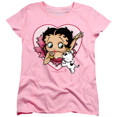 Betty Boop I Love Betty Women's 18/1 Cotton Short-Sleeve T-Shirt