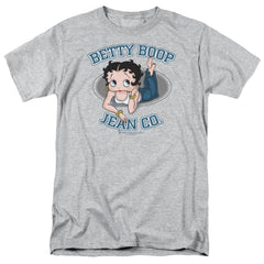 Betty Boop Jean Co Men's 18/1 Cotton Short-Sleeve T-Shirt