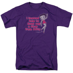 Betty Boop Learned From Betty Men's 18/1 Cotton Short-Sleeve T-Shirt