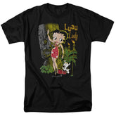 Betty Boop Luau Lady Men's 18/1 Cotton Short-Sleeve T-Shirt