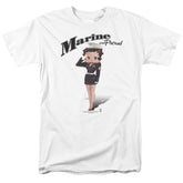 Betty Boop Marine Boop Men's 18/1 Cotton Short-Sleeve T-Shirt