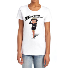 Betty Boop Marine Boop Women's 18/1 Cotton Short-Sleeve T-Shirt