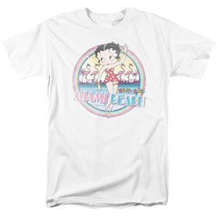 Betty Boop Miami Beach Men's 18/1 Cotton Short-Sleeve T-Shirt