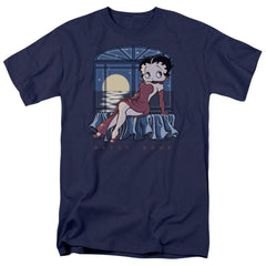 Betty Boop Moonlight Men's 18/1 Cotton Short-Sleeve T-Shirt