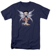 Betty Boop Mushroom Fairy Men's 18/1 Cotton Short-Sleeve T-Shirt