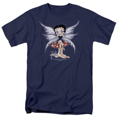 Betty Boop Mushroom Fairy Men's 18/1 Cotton Short-Sleeve T-Shirt